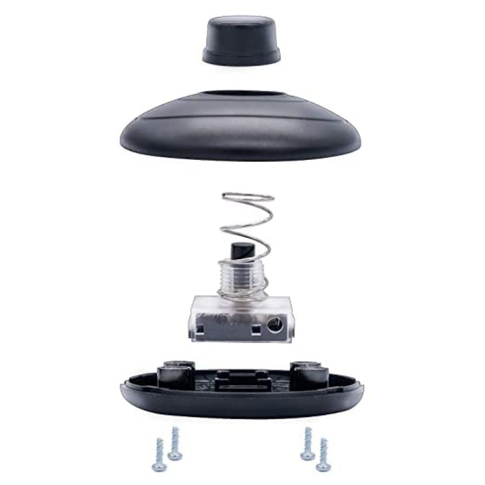 Black Footswitch Plastic Foot Pedal Push Switch with 1.8m Cable   Lamp Light On-Off Control