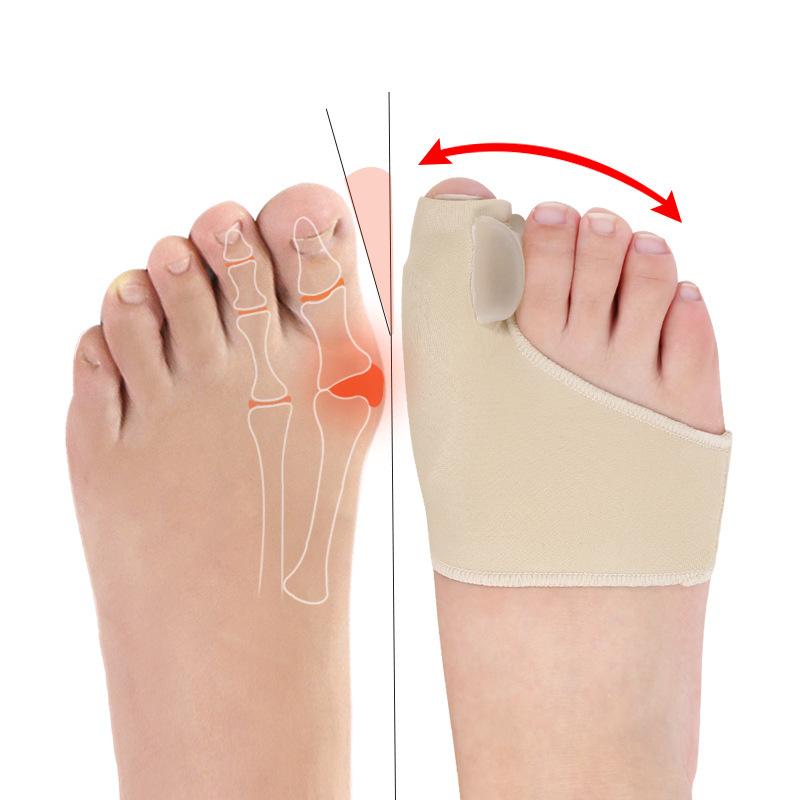 2Pcs=1Pair Big Toe Hallux Valgus Corrector Orthotics Feet Care Bone Thumb Adjuster Correction Pedicure Socks Bunion Straightener