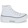 Кеды Chuck Taylor All Star на платформе с рифленой подошвой, высокие, бело-черные, цвет Egret, женские, повседневные A10364C