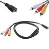 5Feet/1.5M Usb 2.0 Female To 3 Rca Male Video A/V Camcorder Adapter Cable
