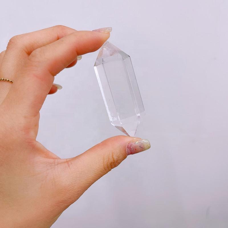 Natural High Quality Clear Quartz DT Double Terminated Point Polished Crystal Tower for Crystal Craft Decor