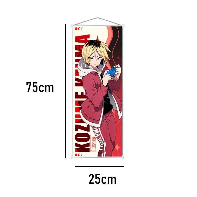 Anime Haikyuu Scroll Posters Wall Hanging Painting Home Scroll Canvas Gift