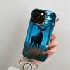 Чехол для телефона с оленем для iPhone 17,16,15,14,13,12,11 Plus,Pro Max,XS,Красочный серебристый чехол для телефона Funda Cover