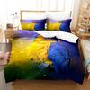 Macaw Bedding Set King/Queen Size Colourful Parrot Duvet Cover Boys Natural Tropical Green Plant Bird Polyester Quilt Cover