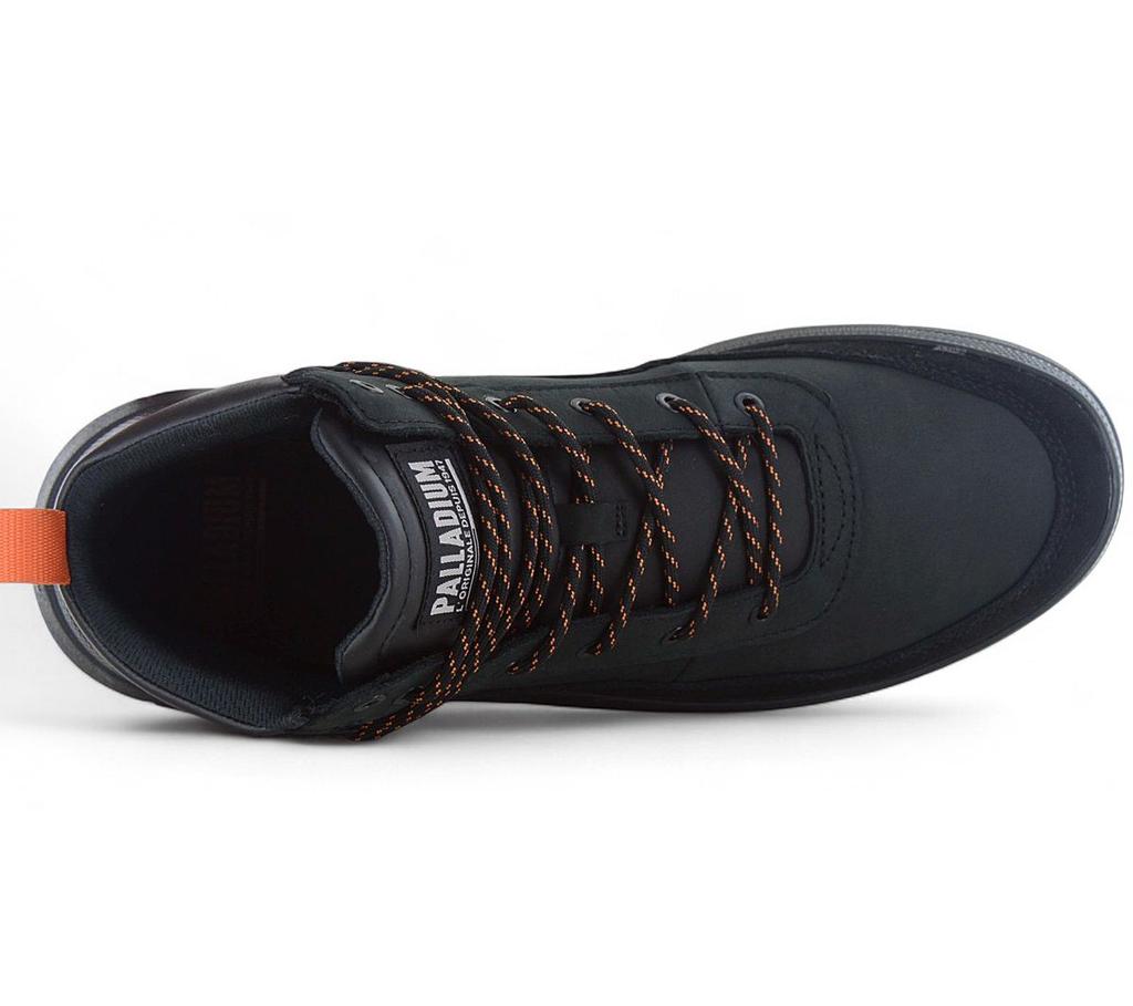 Palladium Pallaflex Cuff M - Мужские кроссовки-ботинки, кожаные, черные 09509-008-M ОРИГИНАЛ