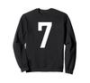 Number Seven #7 Sports Team Uniform Sweatshirt