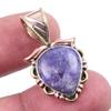 Натуральный фиолетовый лунный камень, двухцветный кулон из твердого серебра 925 пробы, 1,25 дюйма, i3b13