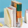 Книжная полка Стеллаж для хранения файлов Креативная настольная подставка для книг Выдвижной держатель для файлов Контрактная бумага