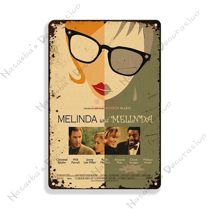 Woody Allen Movie Director Metal Plate Rusty Metal Signs Decorative Plate Metal Plaque Wall Tin Sign Man Cave Club Wall Decor