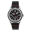 Flyboy Airmaster GMT Leather Strap Engine Black Dial Automatic AV-4128-01 Men's Watch