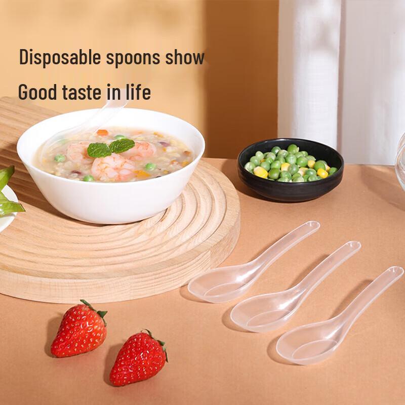 Disposable Plastic Soup Spoons