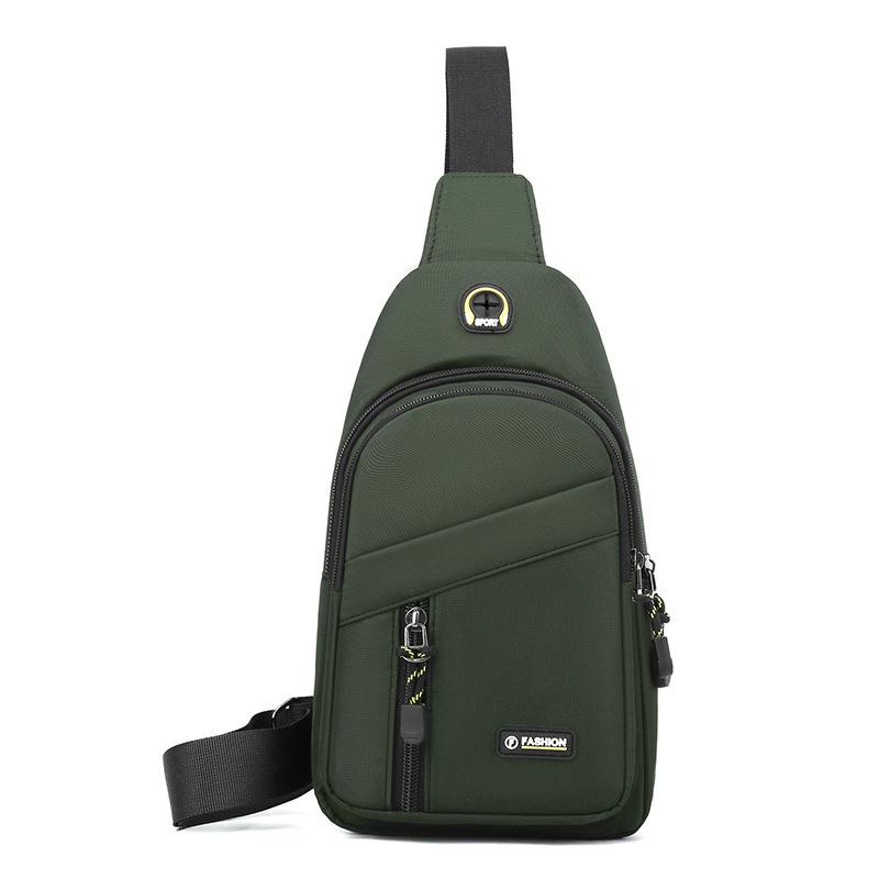 Мужская нагрудная сумка, повседневная наплечная сумка, легкая дорожная спортивная нагрудная сумка, универсальный трендовый модный мужской кроссбоди маленький рюкзак