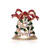 Colorful Jingling Bell Brooch Pins Clothes For Women Christmas Day 'S Rhinestone Bell Pins And Brooch Metal Badges Brooches Gift