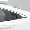 Rear Side Window Louvers Shutters Sunshade Air Panel Cover Trim For Honda Civic 2016 -  ABS Carbon Fiber / Black Accessories