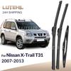 Для Nissan X-Trail T31 2007-2013 2008 2009 2010 2011 2012 Щетки стеклоочистителя Передние и задние щетки стеклоочистителя Лобовое стекло Окно 24"+16"+14"