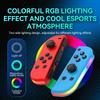 Роскошный джойстик Switch для Nintendo Switch Oled Lite L/R Joy Controller с двойной вибрацией Cons RGB LED 5.2 BT Gamepad для ПК YUZU