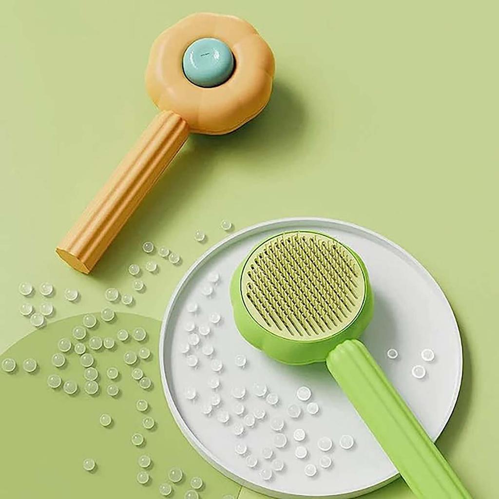 Sunflower Pet Comb Comb Pet Brush Pet Self Cleaning Needle Comb Pet Hair Remover Pet Comb