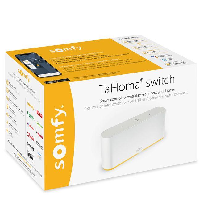 Somfy 1870595 - tahoma switch - commande intelligente pour centraliser et connecter votre logement - compatible io, rts & zigbee 3.0