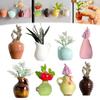Unique Vase Refrigerator Magnet Decorative Flower Arrangement Vase 3D Vase Magnet  Office Decor
