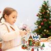 Christmas House Tree Santa Claus Snowman Mini Building Block Children"s Educational Toys Christmas