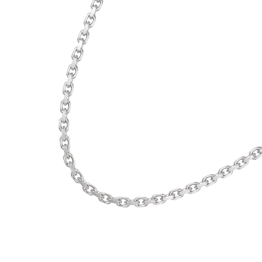[AWNL] Cut Azuki Chain Premium Sterling Silver Necklace, 61.5cm * 3mm