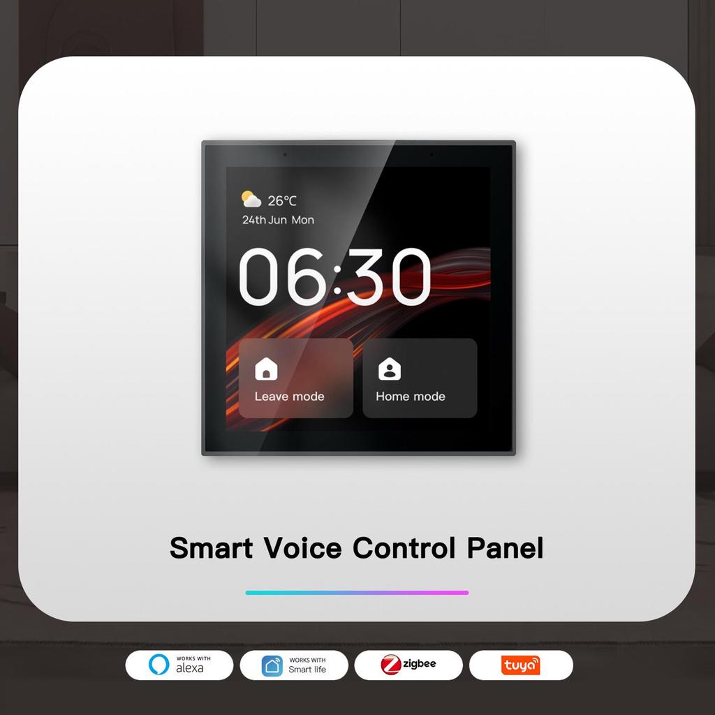 4" Zigbee Central Control Screen with Tuya and Built-in Alexa Voice Control (Linux Version)