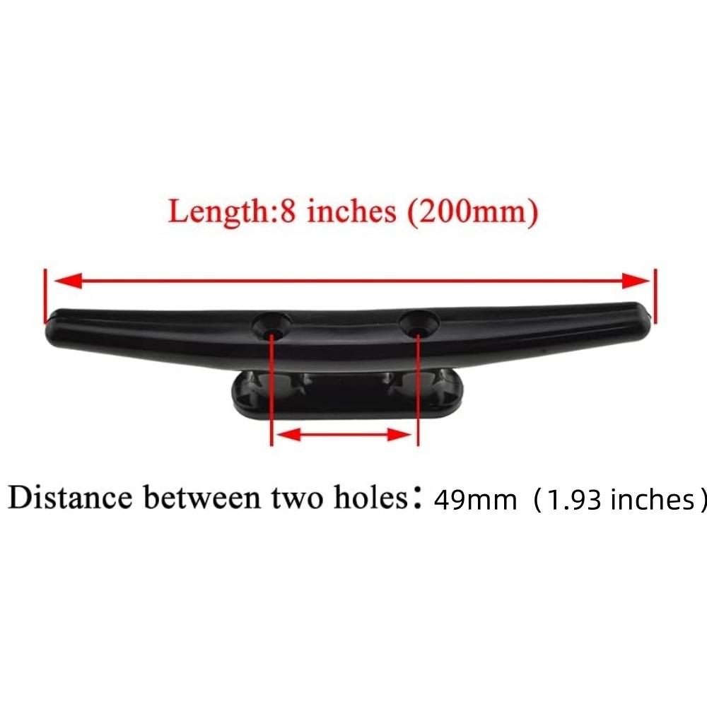 Нейлоновый болт для лодочного якоря – Болт для крепления к причалу с винтами из нержавеющей стали, Для каяка, каноэ, небольших судов, Домашний декор своими руками (Несколько размеров, Черный)
