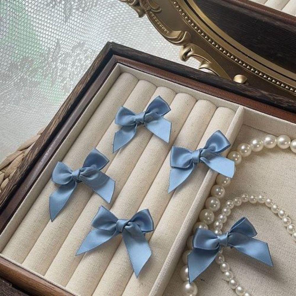 1PC Mini Bowknot Hair Clips Fairy Ribbon Barrette New Bow Hairpin Girls