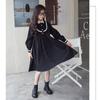 Girl Preppy Style Long Sleeve Dress Blouse Collar