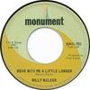7inch Record BILLY WALKER - Bear With Me A Little Longer / It's MN45980 Monument 1966 US Folk Used