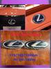 FDL4 13/16.3/17.5cm No Acc Radar Emblem Sticker for Lexus Front & Rear Trunk Badge Fit CT200H IS250 ES GS UX RX IS GX470 RX400 ES200