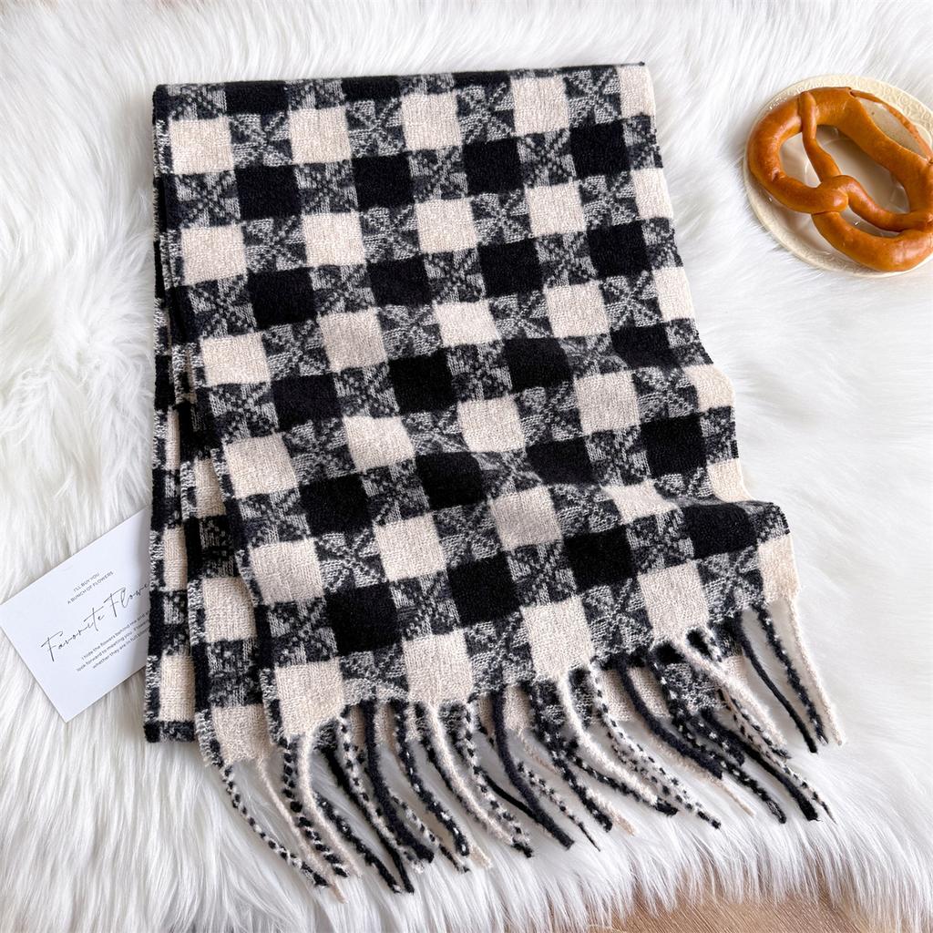 Luxury Winter Cashmere Scarf Women Design Warm Pashmina Blanket Poncho Scarves Female Shawl Wraps Thick Foulard Bufanda