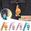 Cartoon 3D Character Silicone Keychain Bag Car Keychain Accessories