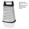 Cheese Grater with Container 4 Sides Box Grater for Vegetable Ginger Cutter Handheld Kitchen Food Shredder for Cheese Zest Veggies