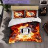 Fulham Football 3 Piece Bedding Set Soft Duvet Cover Set with Pillowcases Printed Bedroom Decor Set for Home
