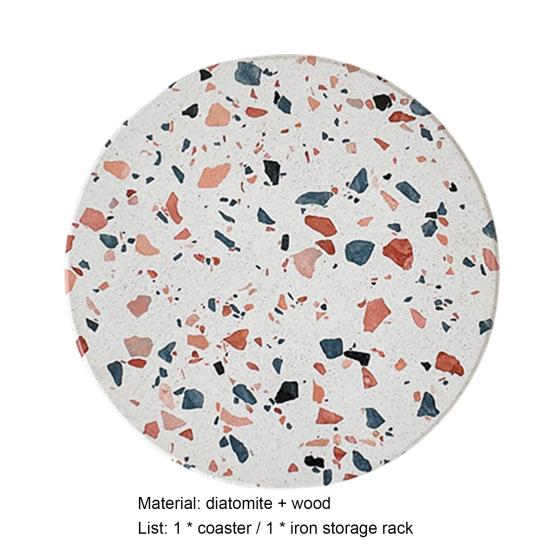 Подставка под чашку Впитывающая Устойчивая к царапинам Вода Дерево Красивый Скандинавский стиль Подставка под чай для бара