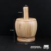 Bamboo Mortar and Pestle Set