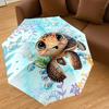 1PC turtle ocean Umbrella-8-Rib Reinforced Portable Folding Travel Suitable for All Seasons Outdoor Daily Use  -J0350