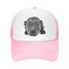 Punk Staffordshire Bull Terrier Baseball Cap WoUnisex Unisex Breathable Trucker Hat Outdoor Snapback Hats Summer Caps