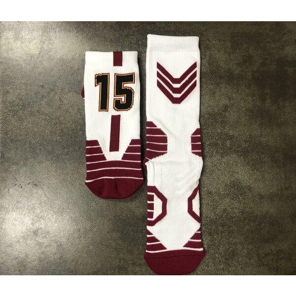 Новые стильные детские баскетбольные носки со звездами, спортивные носки для езды на велосипеде, скейтборда, бега, дышащие нескользящие средние полотенец для взрослых