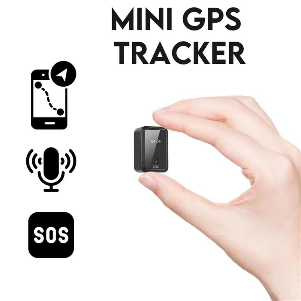 Magnetic GF09 GSM Mini GPS Tracker 2G Real TimeTracking Locator-Device Mini GPS Real Time CarLocator Tracker Tracking Device