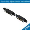 Magnetic Pogo Pin Spring Connector USB 2.54mm with Screw Mounting