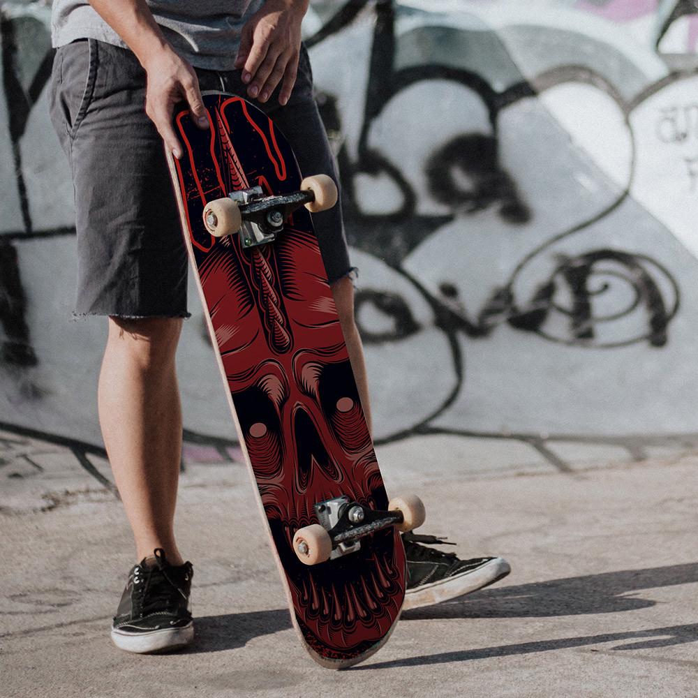 Утолщенные матовые нескользящие износостойкие наклейки для скейтборда, наклейка для ноутбука и багажа