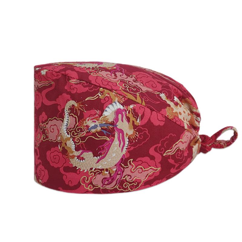 Cartoon Print Spa & Nurse Surgical Cap