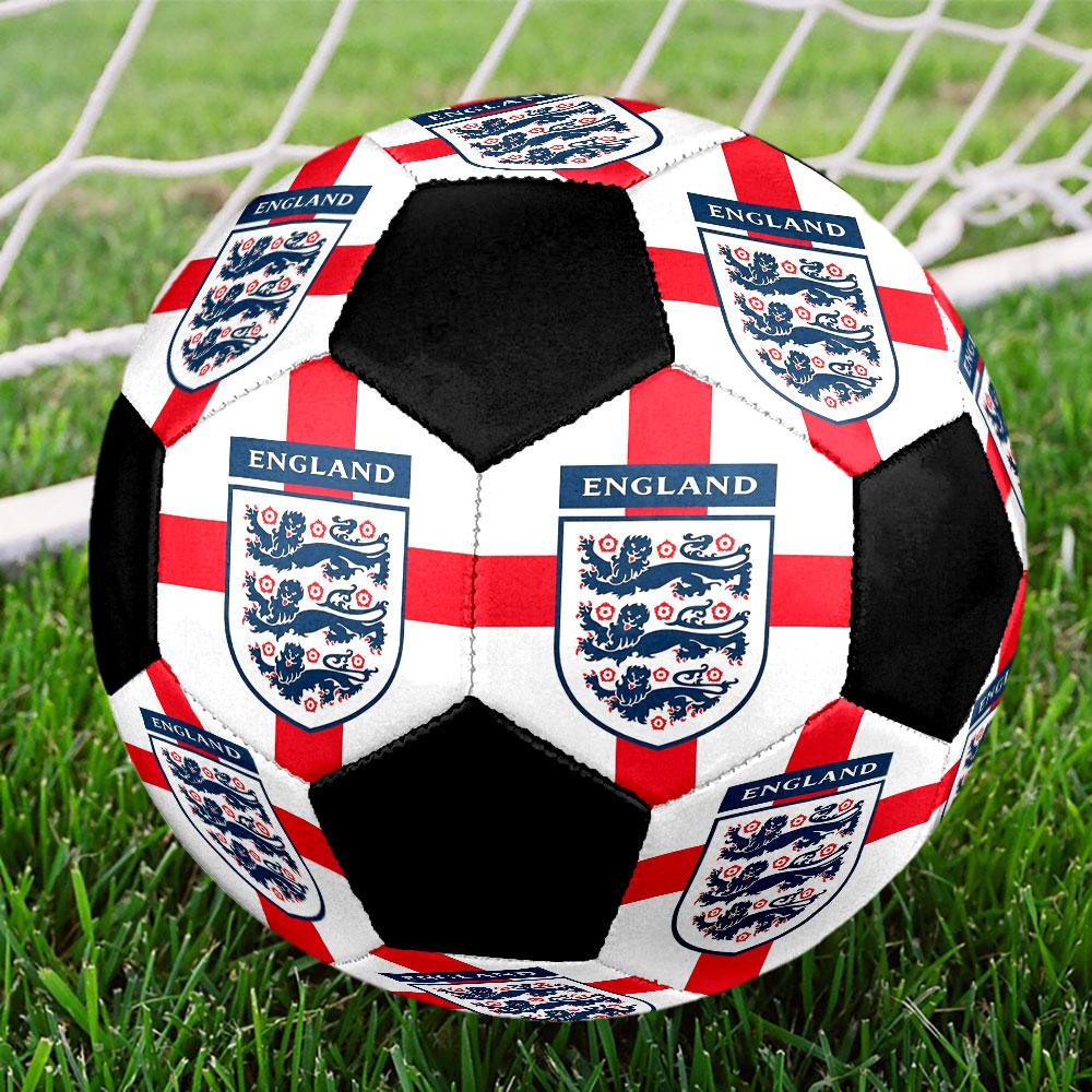 1pc England National Football Team Soccer Ball Size 5 Indoor Soccer Ball Fashion Colorful Backyard Game - Great For Sports Fans Gift HE24