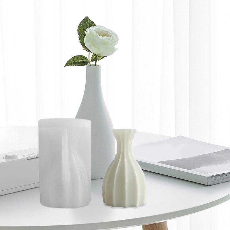 Гипсовая форма для подсвечника, капельная форма, украшение «сделай сам», силиконовая форма, гипсовый орнамент