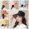 UV Protection Daisy Bucket Hat Sunscreen Fisherman Cap Fashion Outdoor Sun Hat  Fishing
