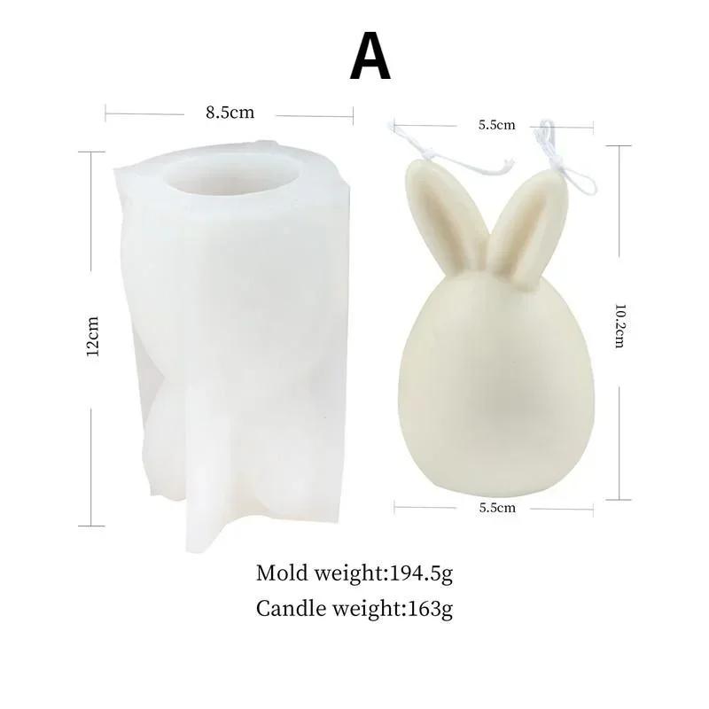 Формы ручной работы Форма кролика Форма для свечей Силиконовая форма Пасхальный торт Форма для шоколада Милые Силиконовые формы для рисования кровью Аксессуары Инструменты