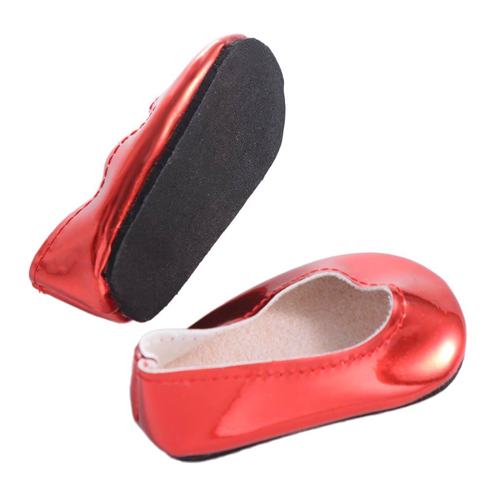 PU Leather Glossy Shiny Shoes Doll Shoes Reborn Doll Shoes PU Leather Doll Shoes Kids Gifts