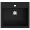 VidaXL Evier de Cuisine en Granit Bac Unique Lavabo Encastré Réversible Maison 142954